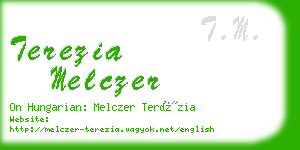 terezia melczer business card